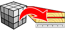 Calculator Lumber Volume → Area